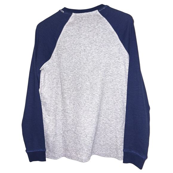 NWT Tailor Vintage Airotec Long Sleeve Navy & Gray Henley Small - Picture 4 of 8